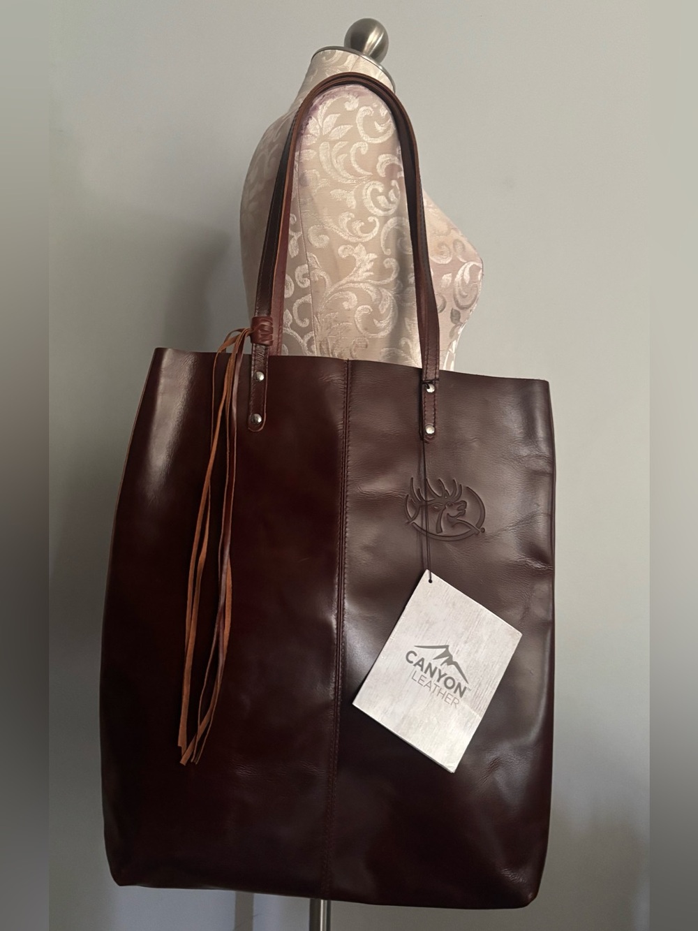 🆕 Canyon Leather Buffalo Tote